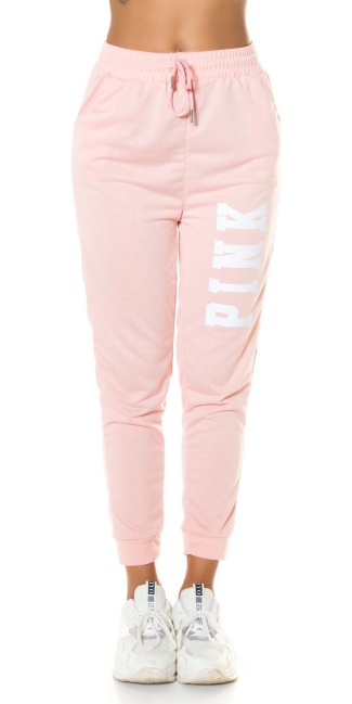 Sporty Jogger with Print Apricot